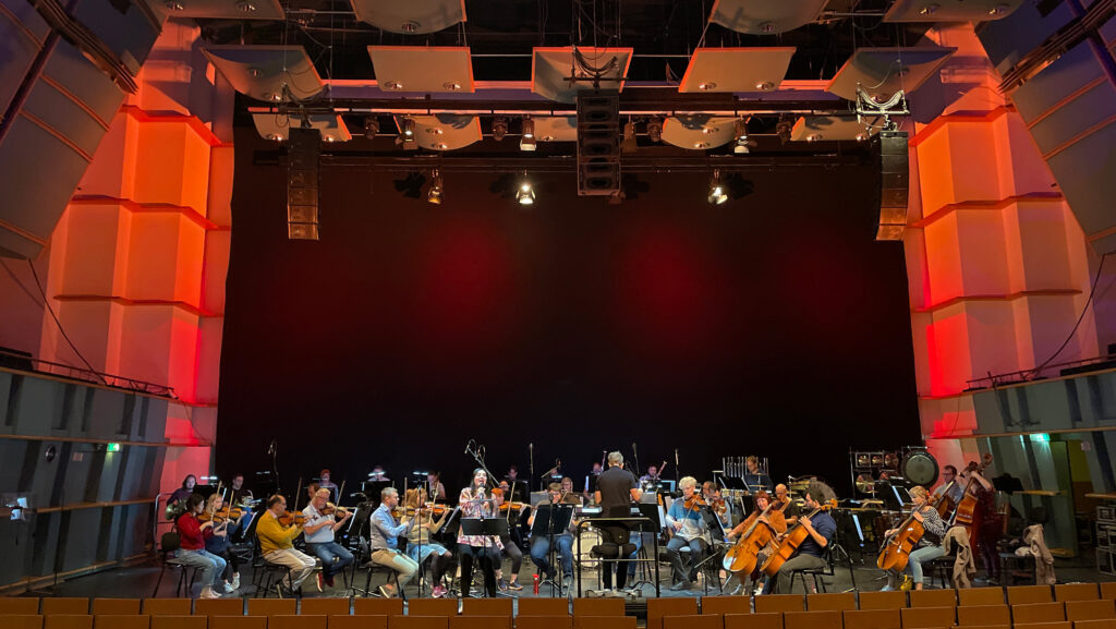 Music of Divas -konsertin harjoitukset Promenadisalissa.